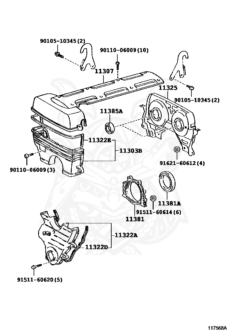 TOYOTA JZA80 SUPRA 2JZ-GTE COILPACK Valve Head Cover ARISTO JZS161 GS300