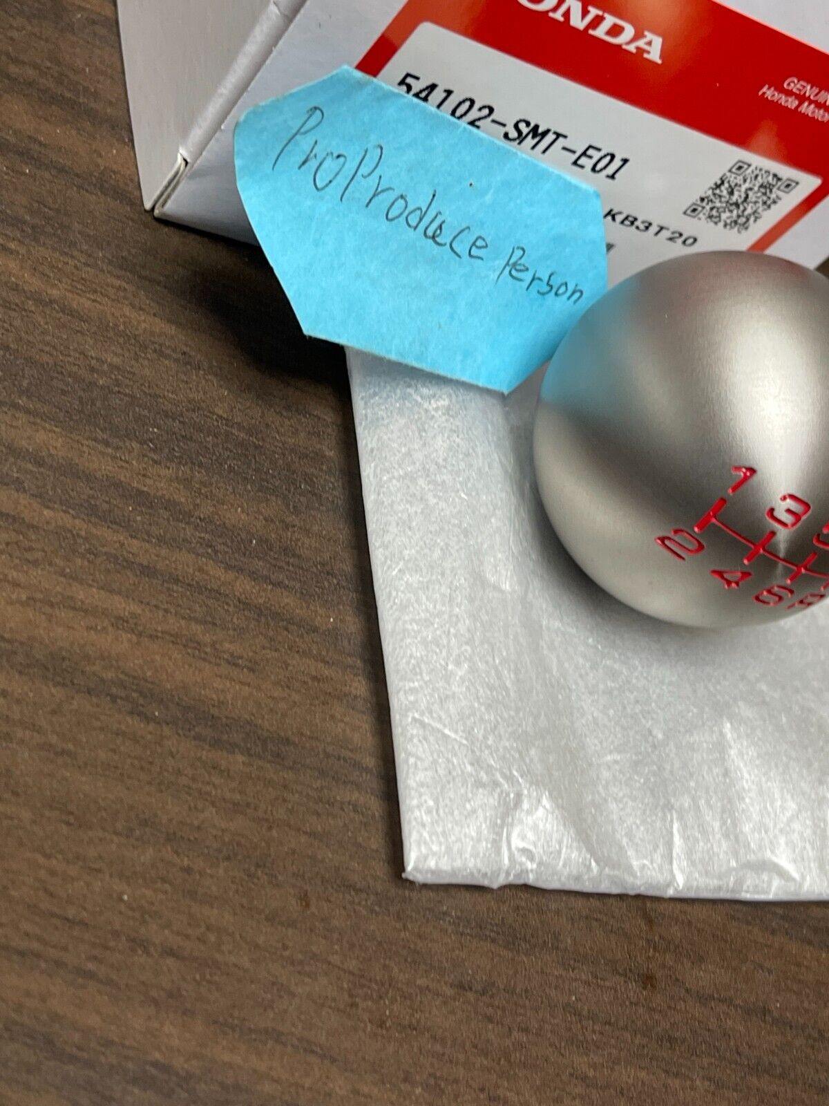 Genuine HONDA 6-Speed MT Stainless Shift Knob Civic Type R 54102-SMT-E01