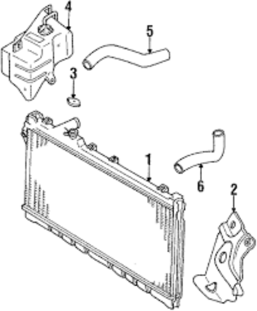 Genuine Mazda Radiator Overflow Tank Bottle 1990-1997 Mazda Miata B61P-15-350D