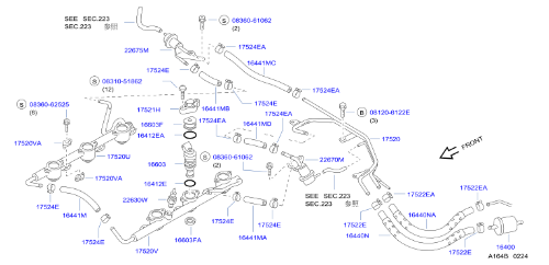 Genuine Nissan OEM 1990-1996 300ZX Fuel Temp Temperature Sensor 22630-V5001