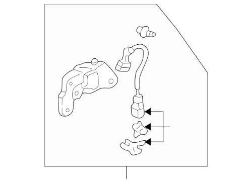 HONDA OEM HARDTOP REAR SIDE CATCHER BRACKET PAIR SET GENUINE S2000 AP1 AP2 00-09