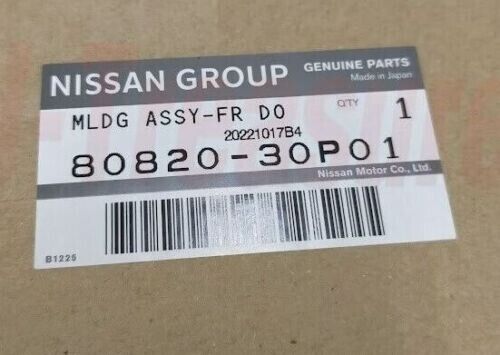 Nissan Genuine Fairlady Z 300ZX Z32 Front Door Outside Molding RH LH Set New