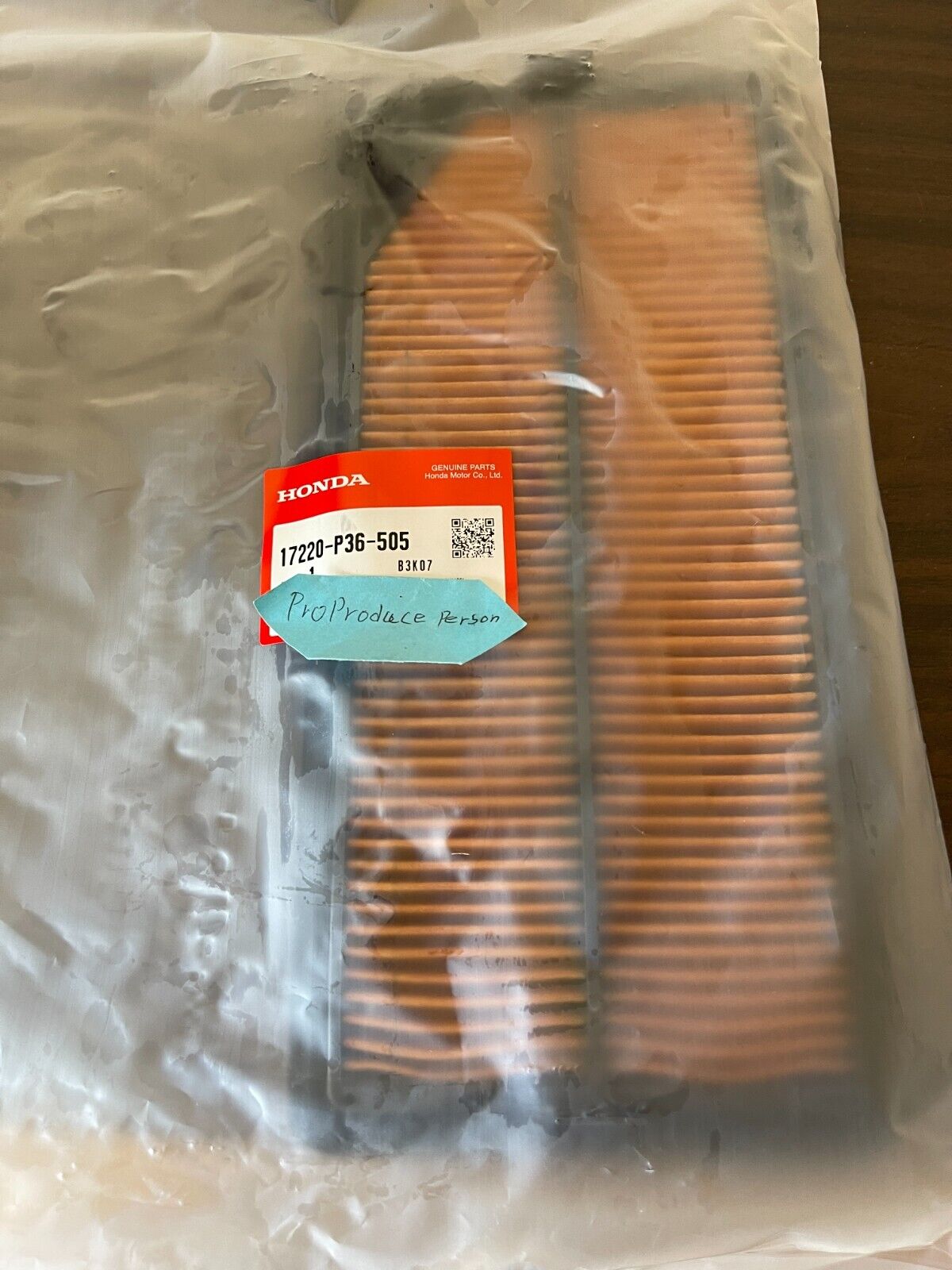 GENUINE HONDA BEAT PP1 17220-P36-505 OEM AIR FILTER ELEMENT JDM