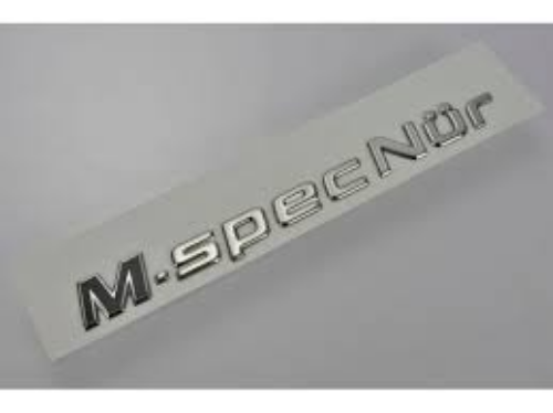 Nissan OEM Skyline GTR R34 M-Spec Nur Rear Trunk Emblem Decal Badge 84896-AB070
