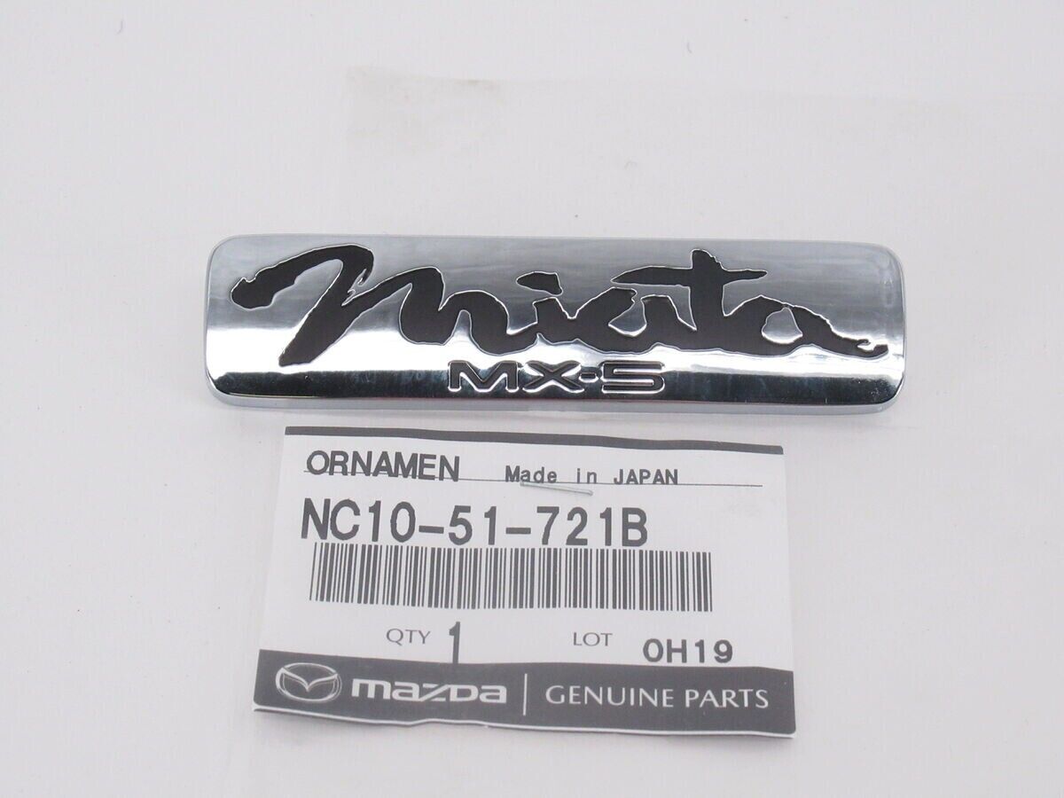 Genuine Mazda OEM 1998-2005 Miata MX-5 Rear Emblem Nameplate Badge NC10-51-721B