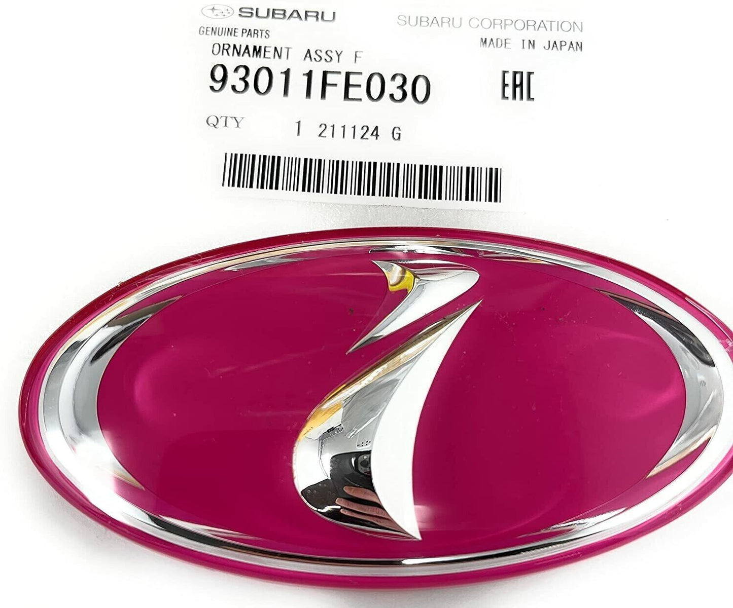 GENUINE Subaru Front Grille Emblem Pink Badge 2000-2005 Impreza G11 GDB STi GDC