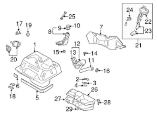 Genuine Mazda OEM Electric Fuel Pump Assembly 1999-2005 Miata BP4W-13-35ZG