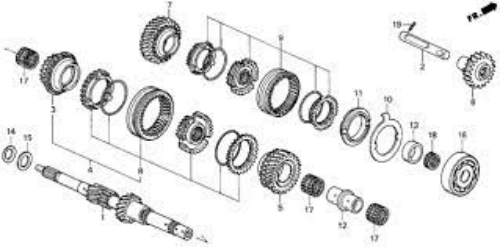 Genuine Honda OEM Acura Transmission Bearing Angular Ball For CIVIC