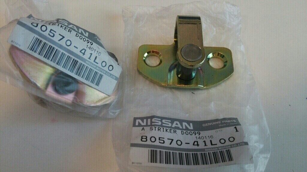 Genuine Nissan 80570-41L00 x2 Door Lock Striker Latch Left Right Set S12 200SX