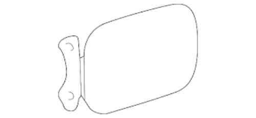 Genuine TOYOTA OEM 2000-2005 CELICA Fuel Door Lid Assembly 77350-20311