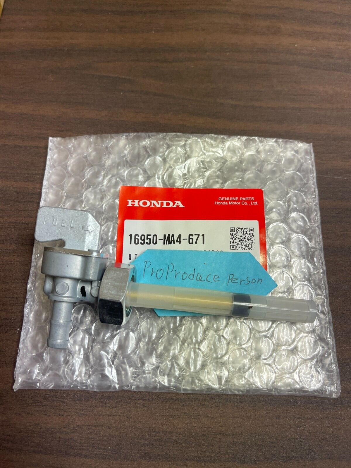 Genuine Honda Fuel Petcock CB750F CB750K CB900F VF700 VF750 Magna 16950-MA4-671