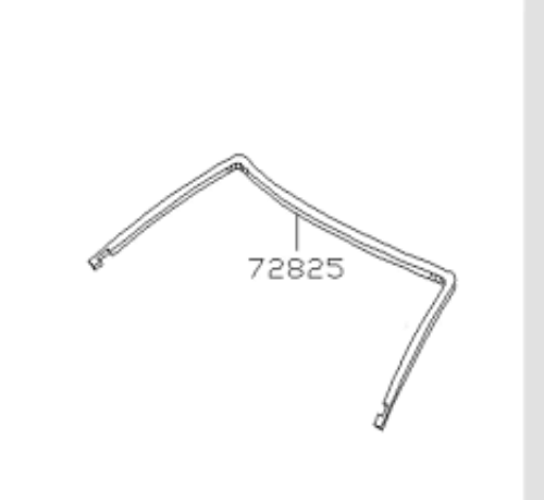 Genuine Nissan OEM Front Window Molding Fastener for R33 Skyline GTR 72725-24U00
