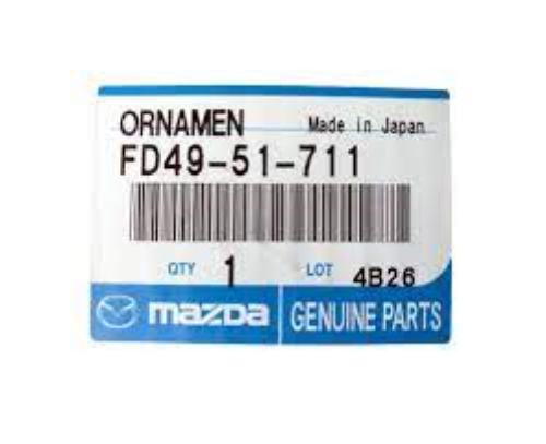 GENUINE MAZDA OEM EMBLEM RX-7 1998/12 - 1995/12 - 2000/09 - FD49-51-711