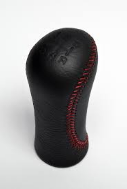 Genuine Nissan OEM 90-96 300ZX Fairlady Z Z32 Red Stitch Leather Shift Knob
