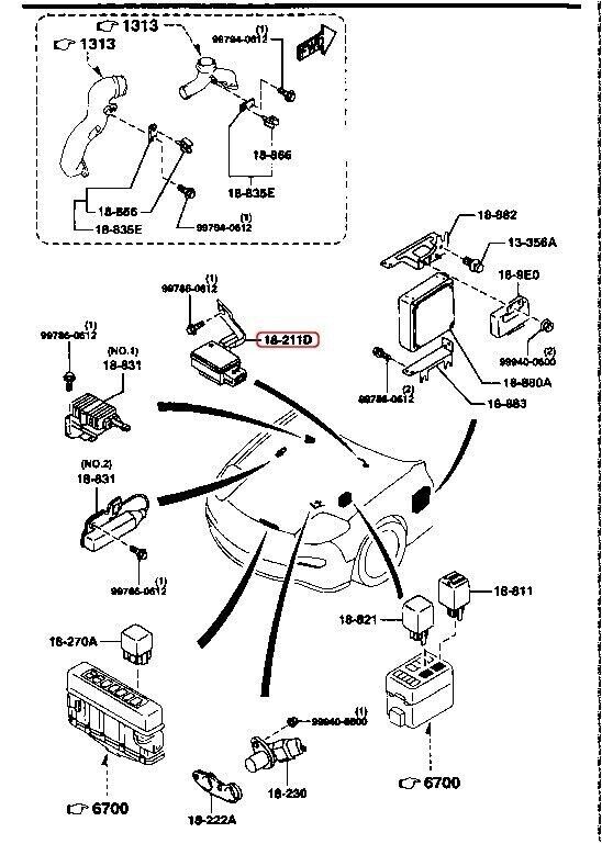 MAZDA RX-7 FD3S BOOST SENSOR OEM GENUINE Car Parts N3F1-18-211 Japan