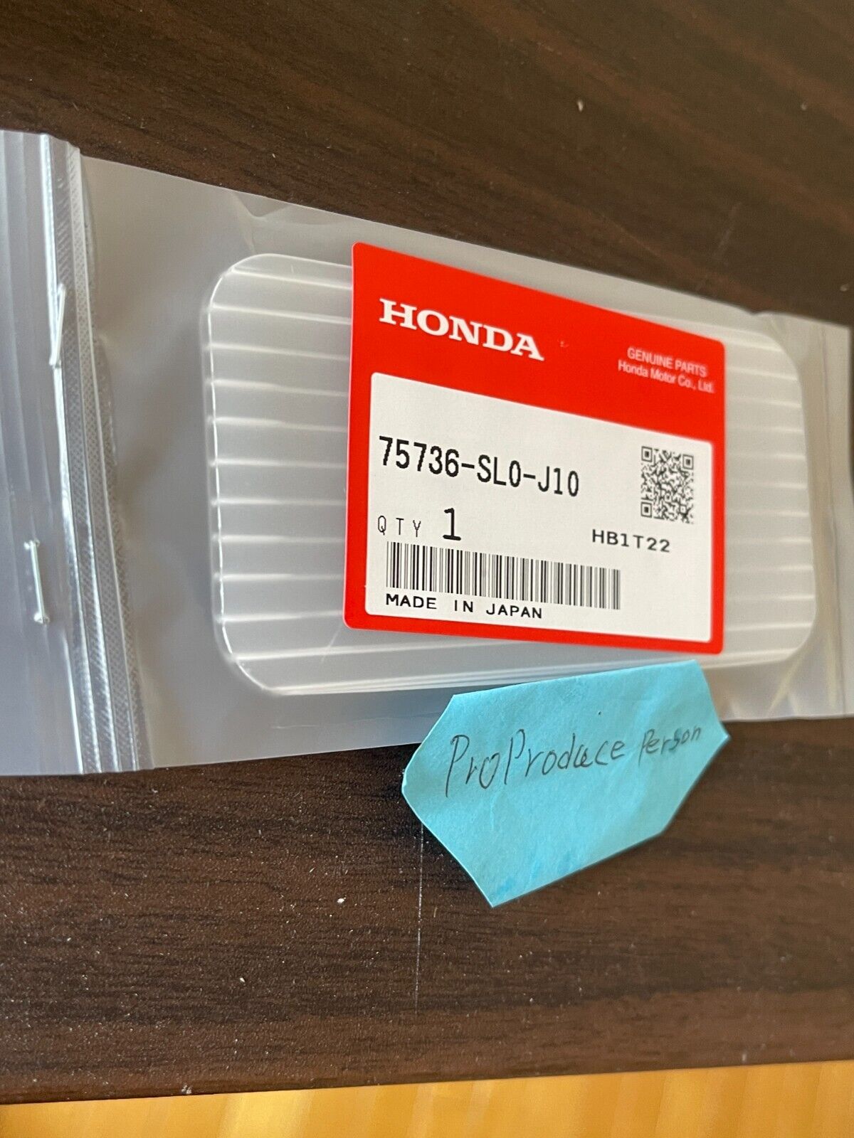 Genuine HONDA 75736-SL0-J10 ACURA NSX-R NA1 EMBLEM SET SIDE Parts JDM