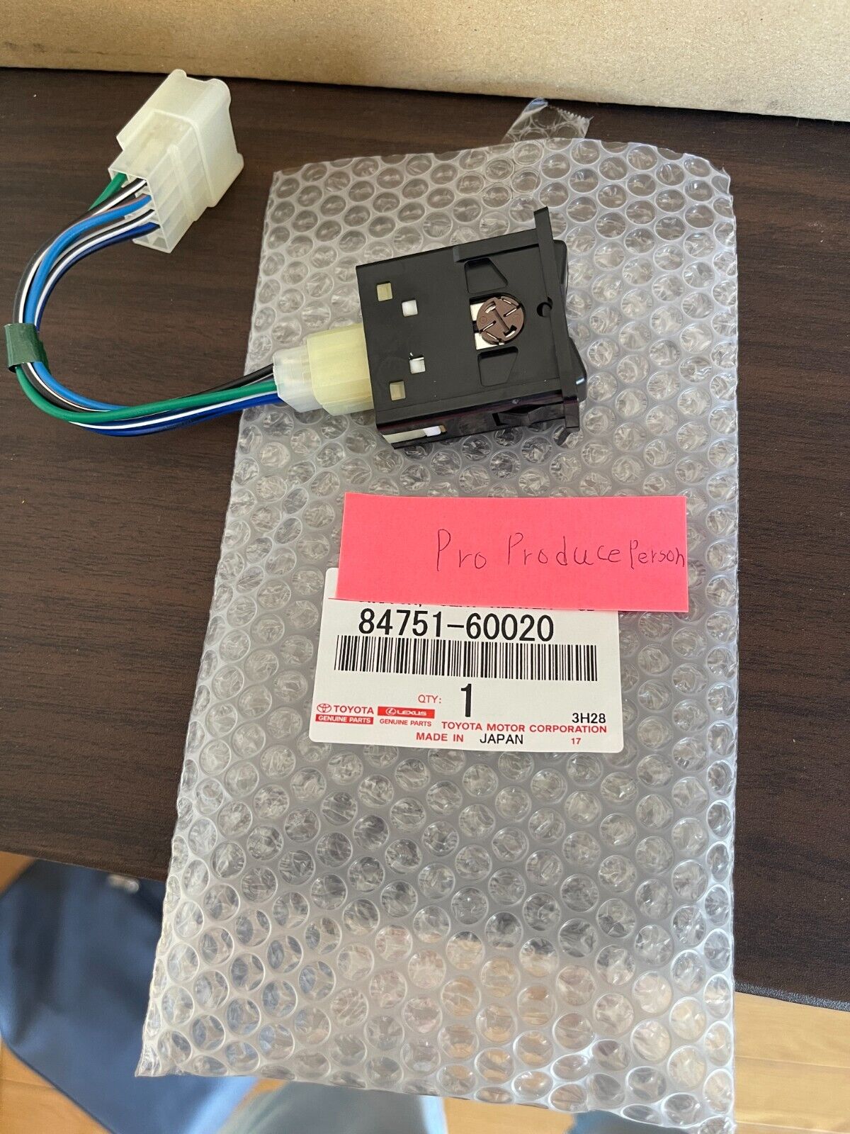 Toyota Genuine Seat Heater Switch LH RH Landcruiser 84751-60010 84751-60020 New
