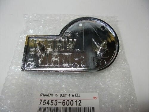 GENUINE TOYOTA OEM 69-80 LAND CRUISER REAR FJ40 BJ40 4WD EMBLEM 75453-60012