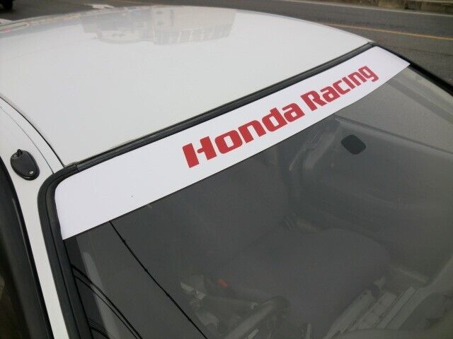 HONDA Racing Red Letters Front Window Sticker Decal Honda Civic EK9 EG6 EF9 JDM