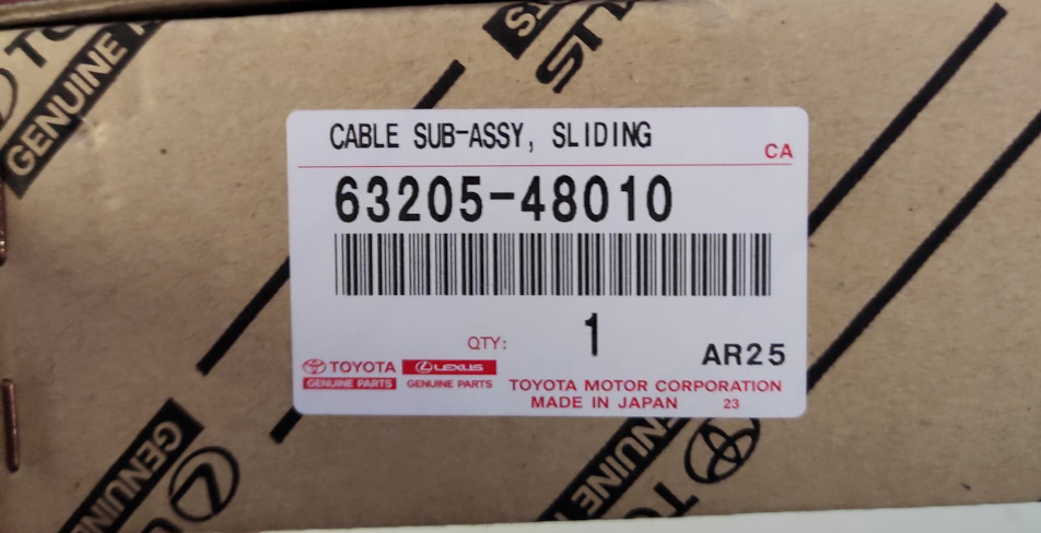 Toyota Genuine Lexus Cable Sub Assy Sliding Roof Drive 63205-48010 Japan New