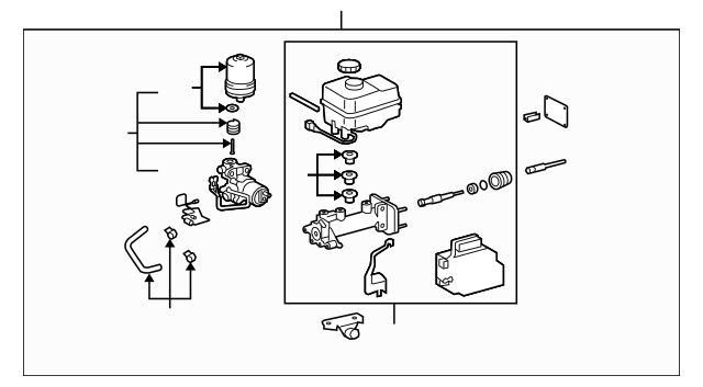 Brake Master Cylinder Booster ABS Actuator 470OEM Genuine Toyota FJ Cruiser