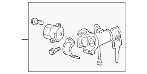 Genuine Nissan OEM Cube Steering Column Lock 48700-1FA1C 487001FA1C