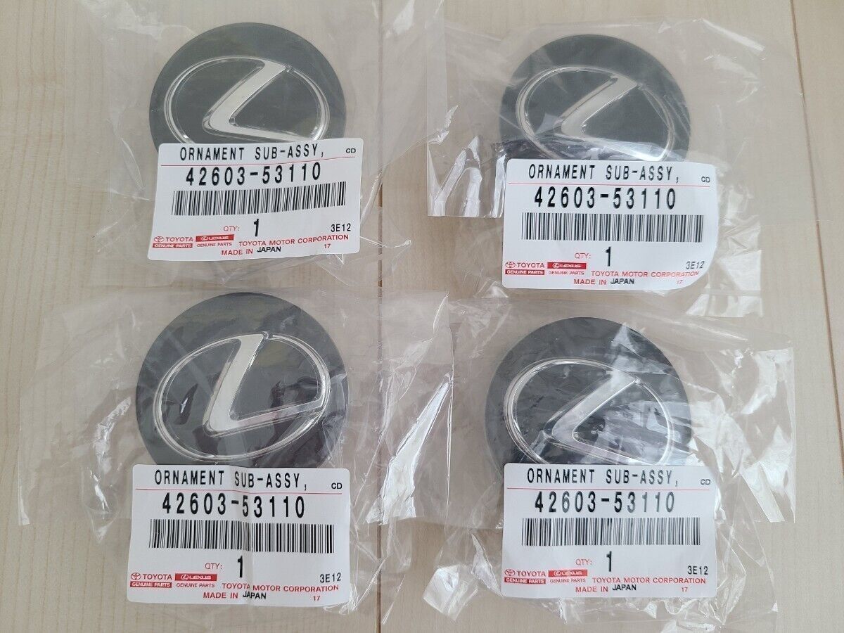 Genuine TOYOTA LEXUS IS-F LS GS IS RX Center Wheel Cap 42603-53110 4 Pcs Set