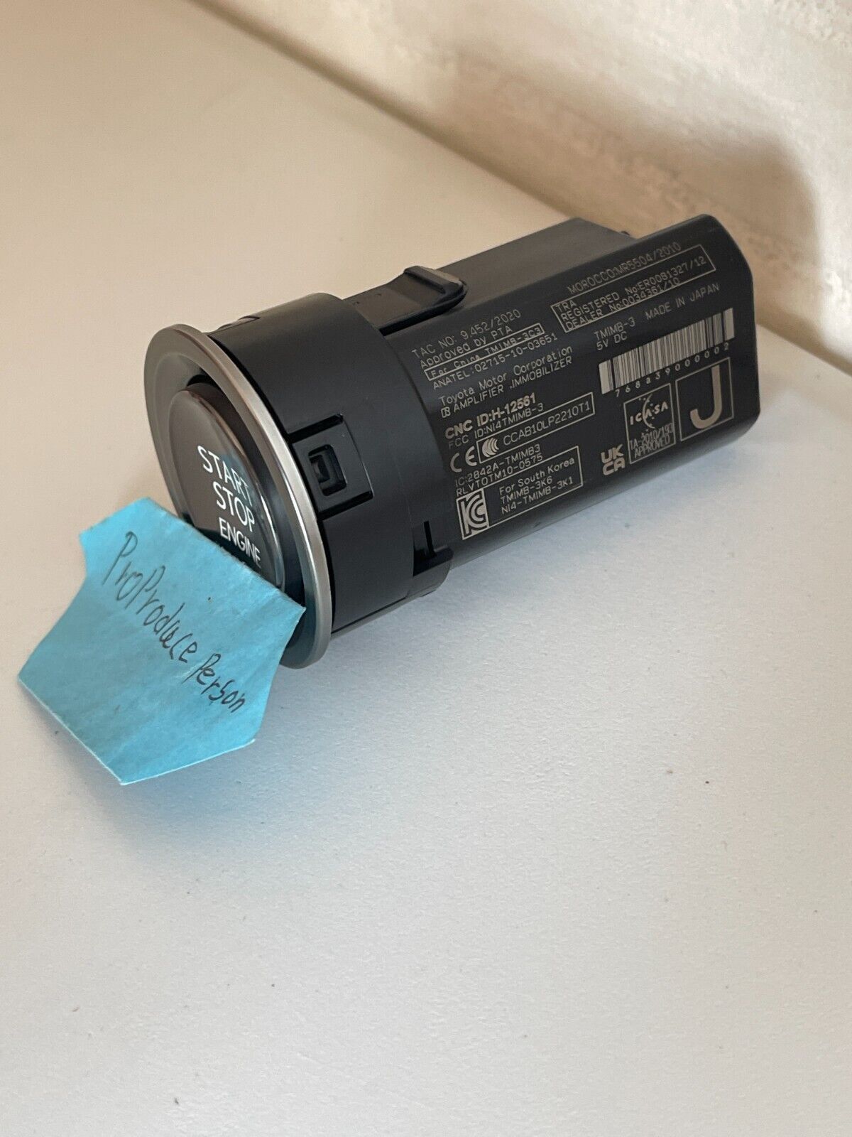 Genuine TOYOTA LEXUS 89611-11011 Push Start Stop Engine Button Switch OEM