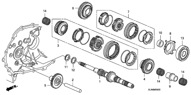 Genuine HONDA Sleeve Set Synchronizer 2007-2008 Fit Jazz 23626-REM-305
