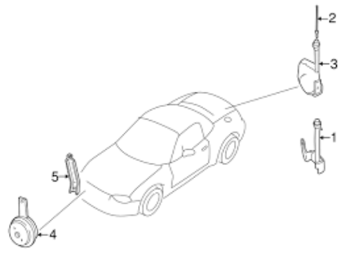 Genuine MAZDA OEM Antenna Mast B05A-66-A30