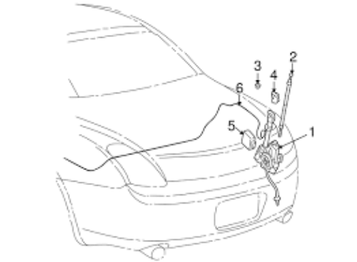 GENUINE TOYOTA OEM LEXUS 2002-2010 SC430 ANTENNA ROD MAST & CABLE 86337-24340