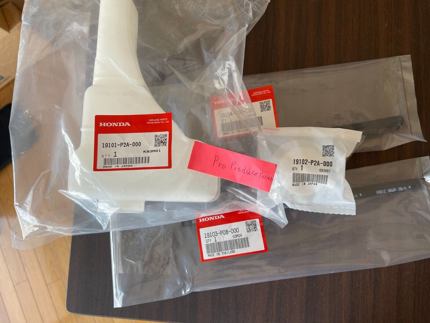 HONDA GENUINE CIVIC Type-R SIR 96-00 Coolant Reservoir Tank 4 ITEM Set OEM JDM
