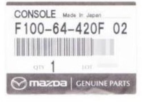 MAZDA GENUINE F100-64-420F02 RHD Rear Center Console Panel Cover Trim OEM Parts
