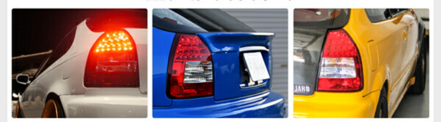 HONDA 95 - 00 CIVIC TYPE R EK9 EK2 EK3 EK4 LED TAIL LIGHT LAMP SET
