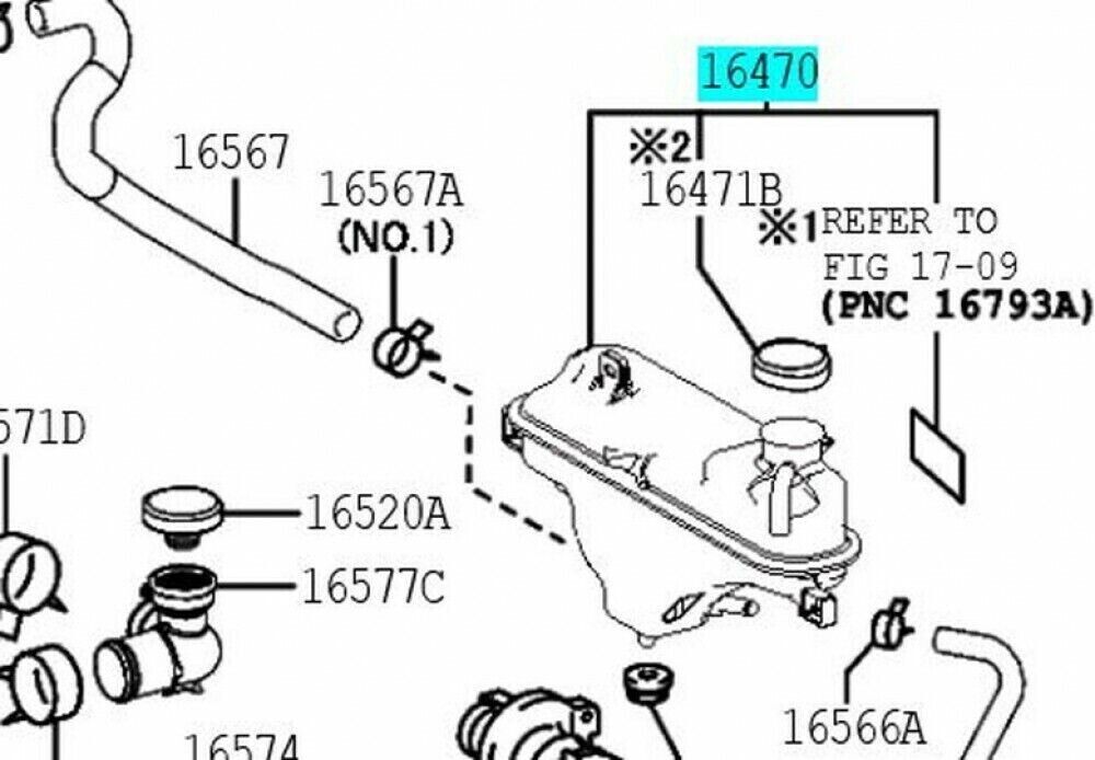Genuine Toyota Reserve Tank Assy CROWN/HYBRID ARS210,AWS21# 16470-36032 OEM