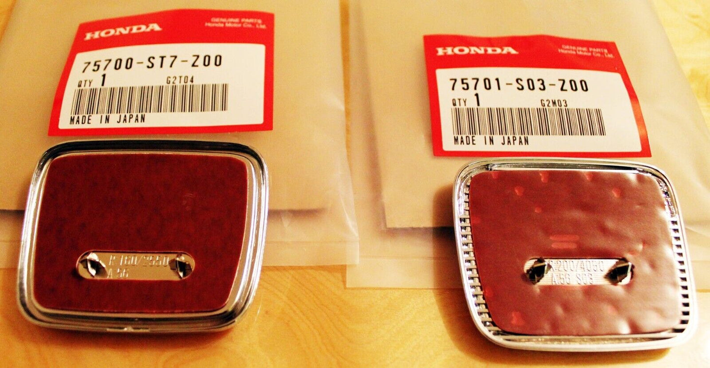 GENUINE HONDA EMBLEM RED BADGE FRONT & REAR 96-00 CIVIC EK9 TYPE R
