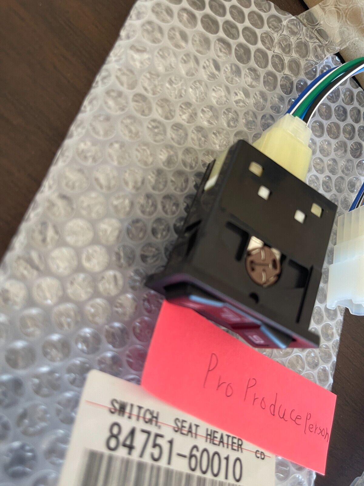 Toyota Genuine Seat Heater Switch LH RH Landcruiser 84751-60010 84751-60020 New