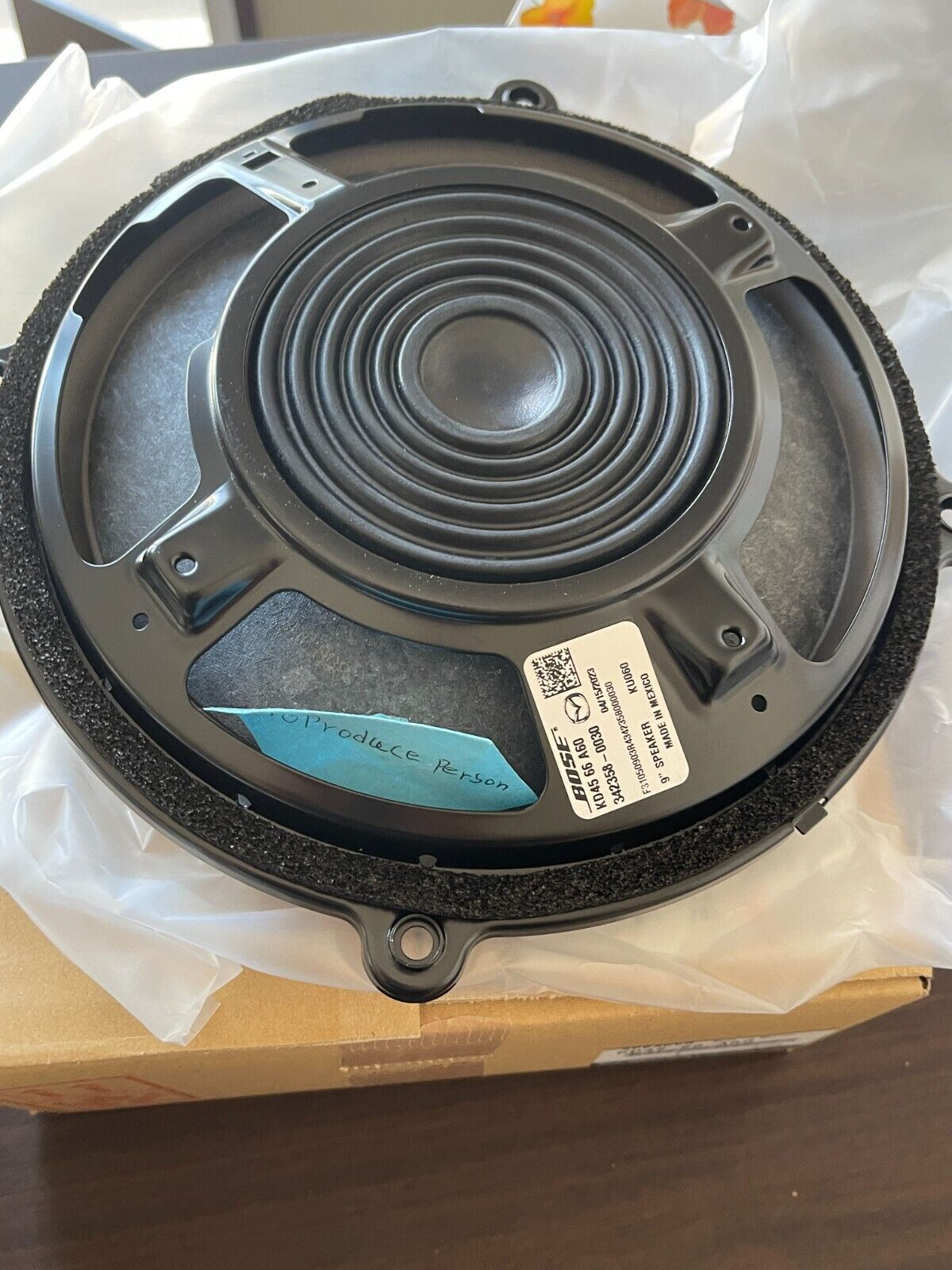 Mazda OEM KD45-66-A60 2013-2021 Mazda3 Mazda6 CX-5 CX-9 Front Door Speaker
