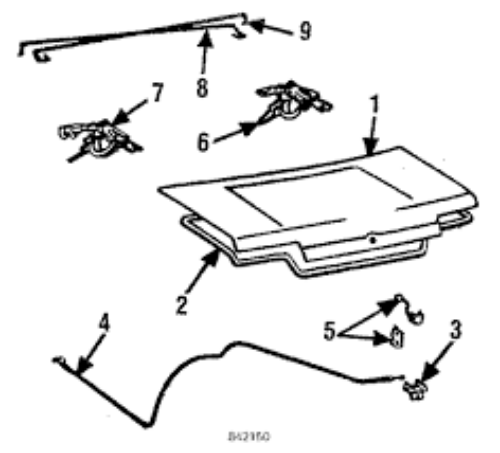 Genuine Toyota OEM Corolla CP AE86 2Door Coupe Rear Trunk Weather Strip Seal