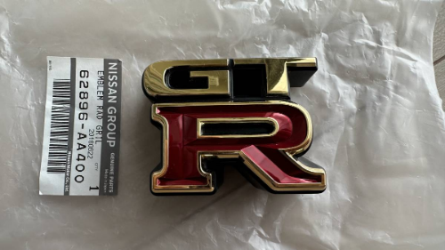 Genuine Nissan OEM Skyline R34 GT-R "GTR" Front Grille Emblem Badge