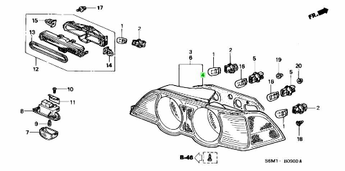 Honda Genuine Acura RSX Base or Type S K20 DC5 Tail Light Gaskets F/S 2002-2004
