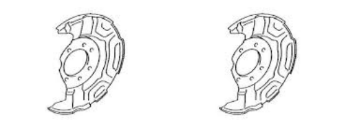 Genuine TOYOTA OEM PRIUS 2004-2009 Disc Brake Dust Cover Front LH & RH Set