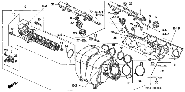 Honda Genuine Fits 2002-2006 CR-V & RSX Rotary Valve Assembly Japan New
