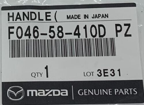 MAZDA GENUINE F046-58-410DPZ RX-7 FC3S Outer Black Door Handle Right Out NEW
