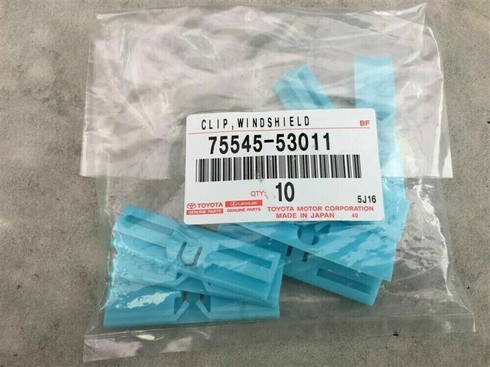 Toyota OEM Lexus IS250 IS350 (2006-2013) WINDSHIELD SIDE MOULDING CLIPS (x10)