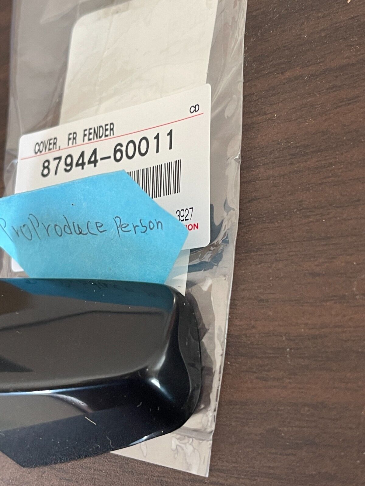 Genuine TOYOTA 87907-60011 Land Cruiser VAN Front Fender Side View LH OEM