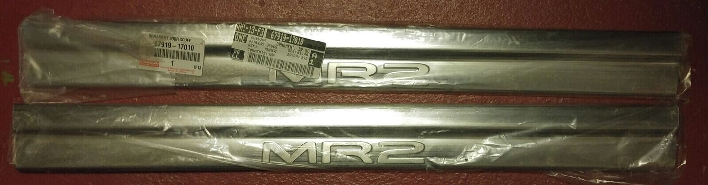 Toyota Genuine MR2 SW20 Door Scuff Kick Plate Ornament Left Right Pair Set Japan