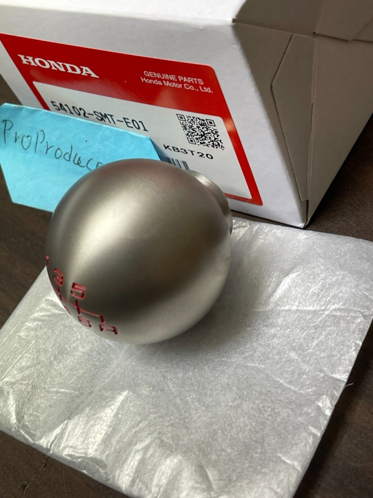 Genuine HONDA 6-Speed MT Stainless Shift Knob Civic Type R 54102-SMT-E01