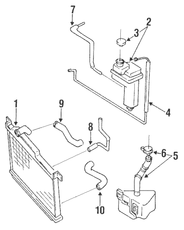 Genuine Mazda OEM RX-7 1993-2002 Coolant Air Separator Tank N3A1-15-35XB