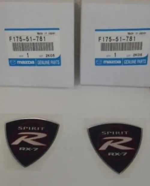Genuine MAZDA OEM RX-7 Spirit R Badge FD3S Pair MAZDA Speed Jdm F175-51-781 ×2
